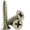 thumbnail image 1 of #10 x 1-1/2" Self Tapping Screw, Stainless Steel (18-8), Phillips Flat Head, Type A (inch) Head Style: Flat, (QUANTITY: 2000) Drive: Phillips, Point: Type A, Fully Threaded, 1 of 1