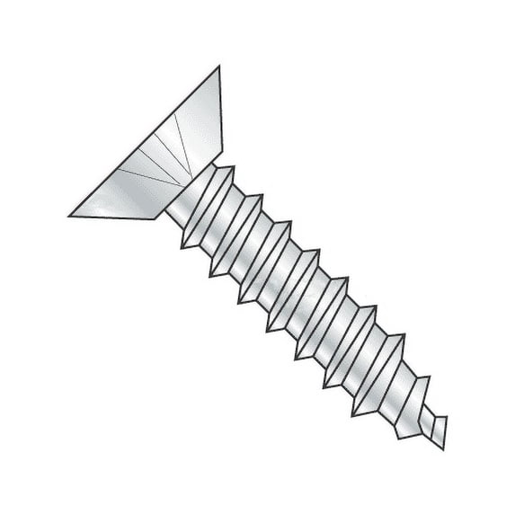 #10 x 1/2" Type A Self-Tapping Screws / Phillips / Flat Undercut Head / Stainless Steel 18-8 (Quantity: 4000 pcs)