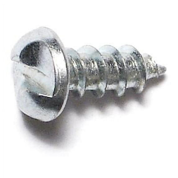 #10 x 1/2" Zinc Tamper Proof Slotted One-Way Pan Sheet Metal Screws (100 pcs.)