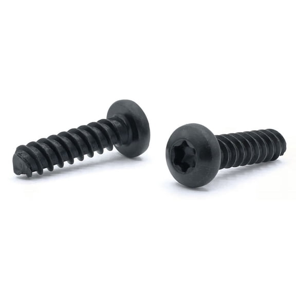 #10 x 1" Thread Forming Screws for Plastics (48-2) / Six-Lobe (Torx) / Pan Head / Steel / Blk Ox - 4000 Piece Carton