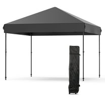 10' x 10' /10'x20' Pop Up Canopy Tent, Height Adjustable, Freestanding Sun Shelter with Portable Roller Bag & Sand Weight Bag for Picnic and Camping