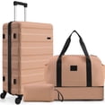 thumbnail image 1 of SANOPY Luggage Sets 3 PCS, ABS Lightweight Suitcase Dual-Spinner Wheel TSA Lock, Hardshell Carry on Luggage with Expandable Travel Bag, 1 of 13