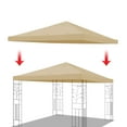 thumbnail image 1 of 10 x 10 FT Replacement Canopy Top Cover Single Tiered Patio Sunshade Upgraded UV Protection, Gazebo Tent Canopy Cover ONLY, 1 of 7