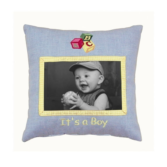 It's A Boy Small/Petite Accent Pillow 10" x 10"