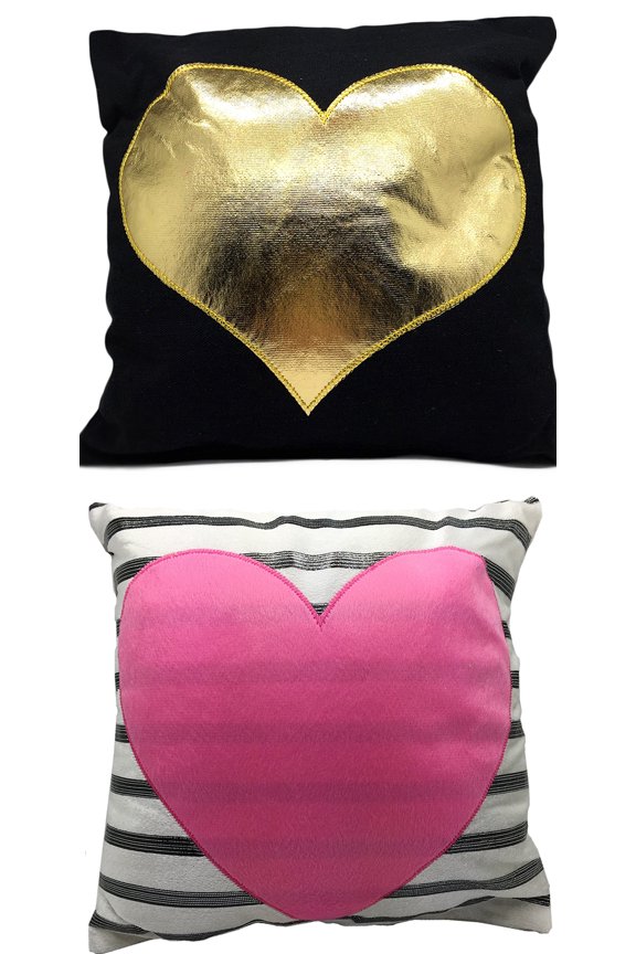 10" x 10" Mosos Decorative Mini Throw Pillows Set of 2 Spider, Pumpkin, Heart, Blue Arrow or Mixed