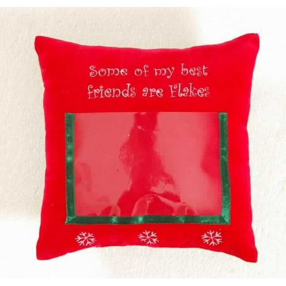 Some Of My Best Velvet Picture Mini Accent Pillow, 10" x 10"