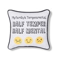 thumbnail image 1 of Tempermental Embroidered Small/Petite Accent Pillow, 10" x 10", 1 of 4