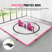10 x 10 Wrestling Mat, Foldable Inflatable Jiu Jitsu Mats for Home, 4" Thick Portable Bjj Jiujitsu Blow Up Mats