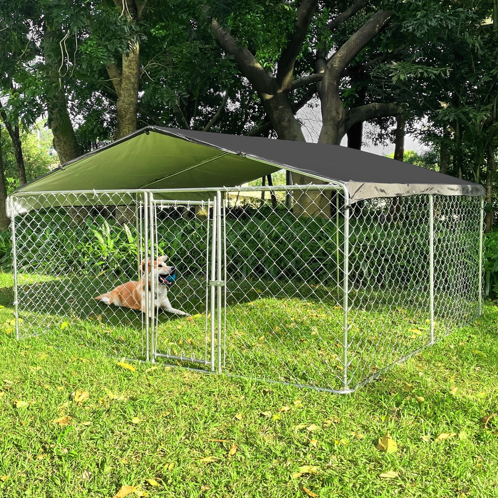 Amazon Outdoor Dog Pen With Cover 10 X 10 Ft 118 X 118 X 67 Outdoor