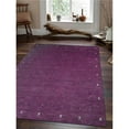 thumbnail image 1 of 10 x 10 ft. Hand Knotted Gabbeh Wool Contemporary Square Area Rug, Purple, 1 of 1
