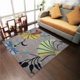 thumbnail image 1 of 10 x 10 ft. Hand Tufted Wool Floral Square Area Rug - Camel, 1 of 1