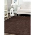 thumbnail image 1 of 10 x 10 ft. Solid Hand Knotted Gabbeh Wool Square Area Rug, Brown, 1 of 1