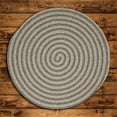 thumbnail image 1 of 10 x 10 ft. Woodland All-Natural Round Braided Rug, Dark Gray, 1 of 1