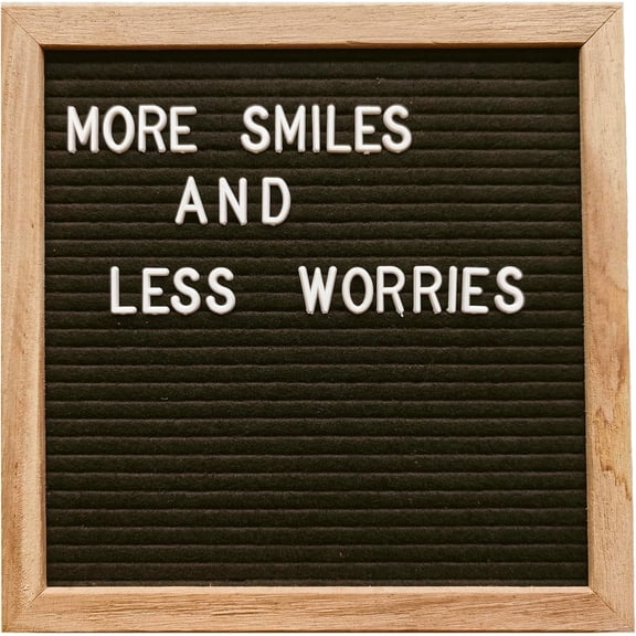 10 x 10 inch Felt Board Felt Letter Board Sign, Message Board  Board Letter Boards Sign Bulletin Board Letters,  Announcements  Announcement Sign (Black)