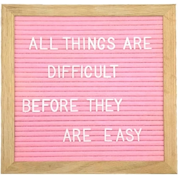 10 x 10 inch Felt Board Felt Letter Board Sign, Message Board Board Letter Boards Sign Bulletin Board Letters, Announcements Announcement Sign ()