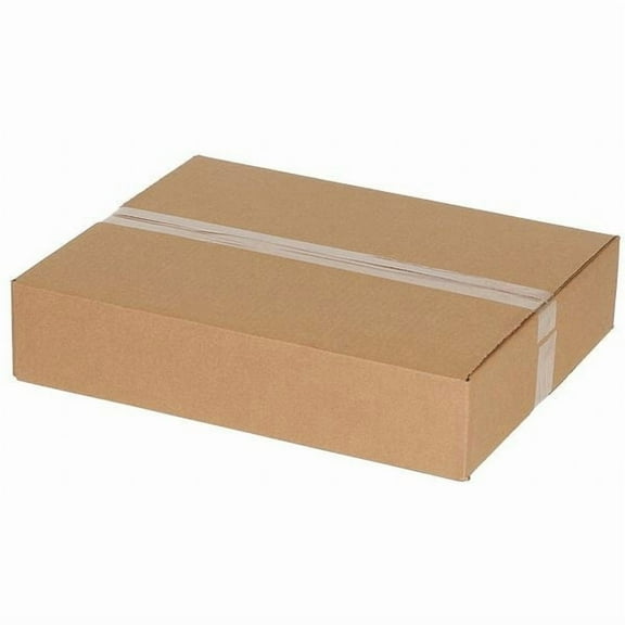 The Packaging Wholesalers Flat Corrugated Boxes 10" x 10" x 4" Kraft 25/Bundle BS101004