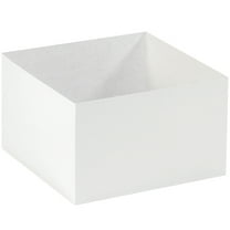 Box Partners DGB10106W 10 in. x 10 in. x 6 in. White Deluxe Gift Box Bottoms
