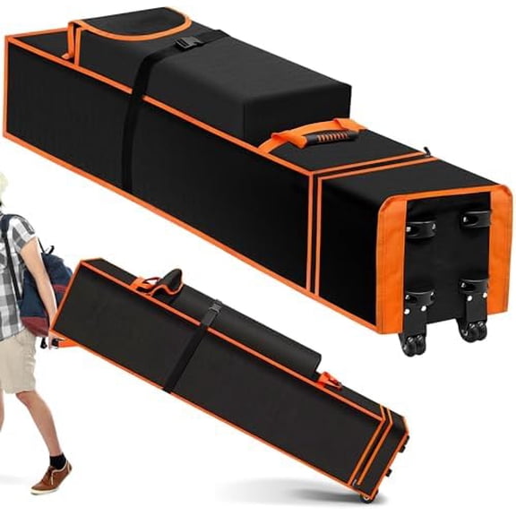 10 x 10 x 62 inch Tent Bag Replacement Bag with Roller Wheels & Handles, 800D Heavy Duty Waterproof Canopy Bags for Pop Up Tents Carrying, Easy Transport & Durable Protection$$Garden & Patio