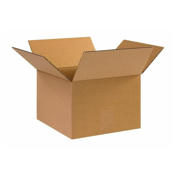 10 x 10 x 7 Corrugated Cardboard Boxes, Small 10"L x 10"W x 7"H, Pack of 25 | Shipping, Packaging, Moving, Storage Box for Home or Business, Strong Wholesale Bulk Boxes 25 Pack Kraft