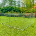 thumbnail image 2 of Giantex 7.5ft X 7.5ft Dog Kennel Cover - Water-resistant Pet Run Shade For Backyard Playpen 2 of 13
