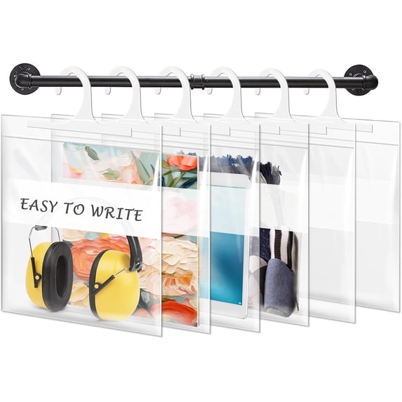 10 x 12.5 Inches Hanging Storage Bags, Headphone Storage Bags with ...