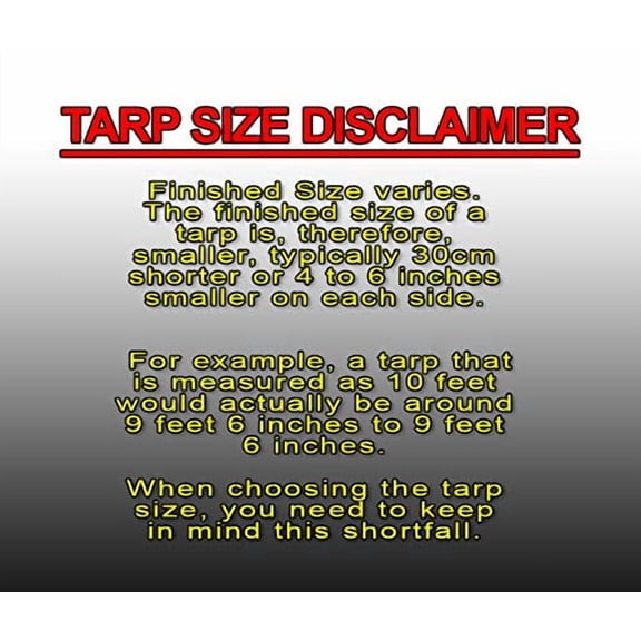 10' x 12' Heavy Duty Premium Yellow Poly Tarp 12 Mil Thickness