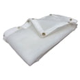 thumbnail image 1 of 10' x 12' White Super Heavy Duty Mesh Tarp Net Sail Sun Shade Awning and Fence Screen Patio Cover( Finished Size 9'.6 x 11'.6), 1 of 5