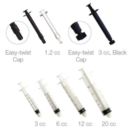 10 x 12cc non-sterile Luer-Lock Syringe, Irrigation,Root Canal