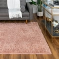 thumbnail image 1 of Unique Loom Everyday Shag Collection Area Rug - Solid (10' x 13' 11" Rectangle Rose Pink), 1 of 5
