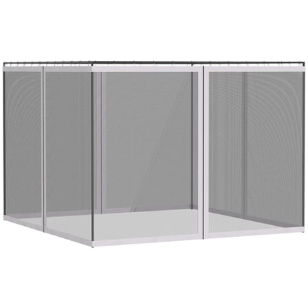 10' x 13' Gazebo Replacement Mesh Sidewall Netting with Zippers