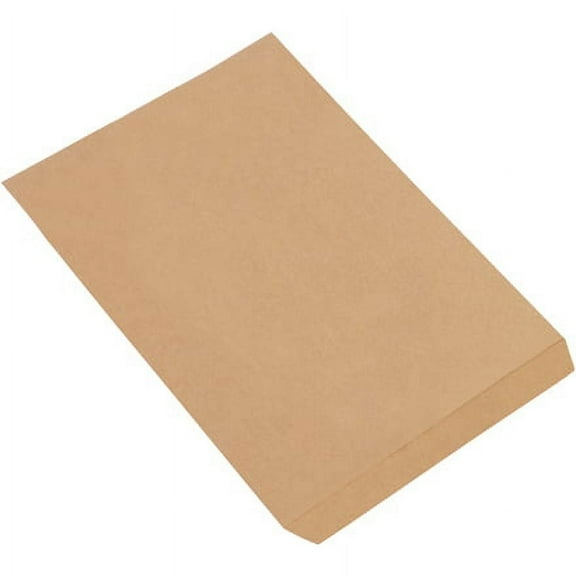 10 x 13" Kraft Flat Merchandise Bags - 1000 Per Case