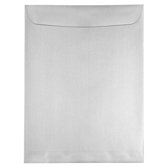 10 x 13 Open End Catalog Metallic Envelopes - Silver Stardream - 25/Pack