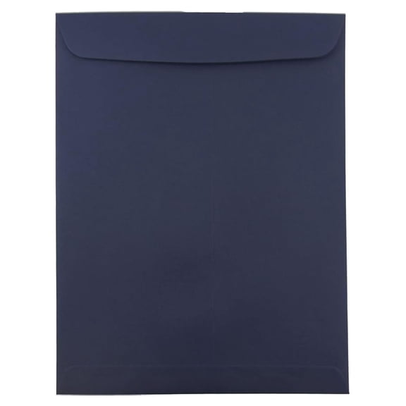 10 x 13 Open End Catalog Premium Envelopes - Navy Blue - 100/Pack
