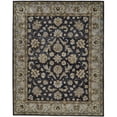 thumbnail image 1 of 10 x 13 ft. Blue Gray & Taupe Wool Floral Hand Tufted Handmade Stain Resistant Rectangle Area Rug, 1 of 1