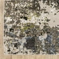 thumbnail image 1 of 10 x 13 ft. Gray Green Gold Blue & Beige Abstract Power Loom Stain Resistant Rectangle Area Rug, 1 of 1