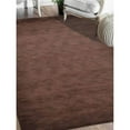 thumbnail image 1 of 10 x 13 ft. Hand Knotted Gabbeh Wool Solid Rectangle Area Rug, Brown, 1 of 1