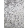 thumbnail image 1 of 10 x 13 ft. Silver Gray & White Abstract Stain Resistant Rectangle Area Rug - Silver Gray and White - 10 x 13 ft., 1 of 1
