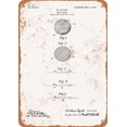 thumbnail image 1 of 10 x 14 METAL SIGN - 1908 Taylor Golf Ball Patent - Vintage Rusty Look, 1 of 2