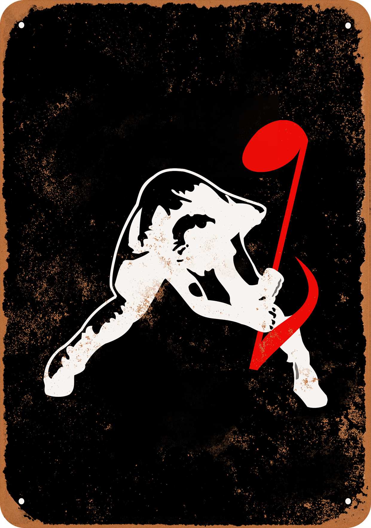Musical Rip Sign 10 x 14 METAL SIGN - Breaking Music (Dark Background) - Vintage Rusty ...