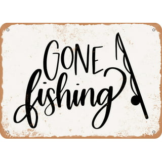metal tin sign Welcome Fishing Poster Drop a line Bar Cafe Garage Wall Decor  Retro Vintage 7.87 X 11.8 inch : : Home