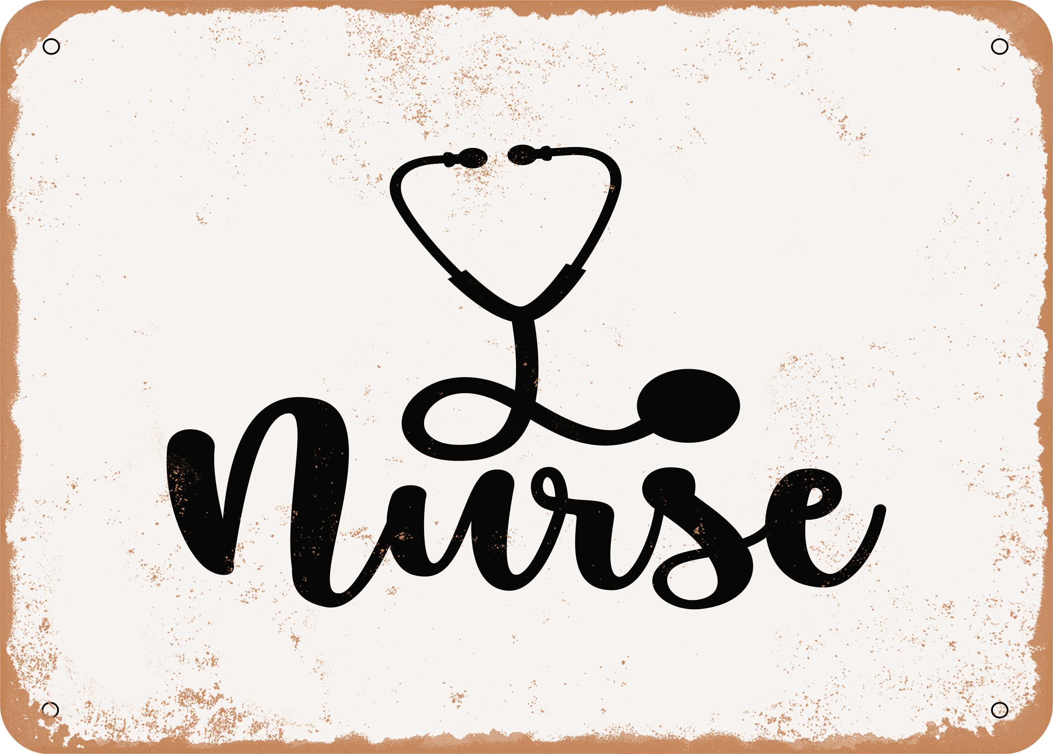 10 x 14 METAL SIGN - Nurse - 2 - Vintage Rusty Look - Walmart.com