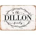 thumbnail image 1 of 10 x 14 Metal Sign - The Dillon Family (Style 1) - Vintage Rusty Look, 1 of 1