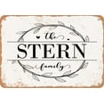 thumbnail image 1 of 10 x 14 Metal Sign - The Stern Family (Style 1) - Vintage Rusty Look, 1 of 1