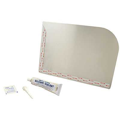 10" x 14" Stainless Right Hand Sink Side Splash Guard, Each