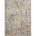 thumbnail image 1 of 10 x 14 ft. Beige Abstract Power Loom Rectangle Area Rug, 1 of 1