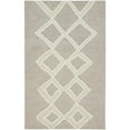 thumbnail image 1 of 10 x 14 ft. Gray & Ivory Wool Geometric Hand Tufted Handmade Stain Resistant Rectangle Area Rug - Gray and Ivory - 10 x 14 ft., 1 of 1