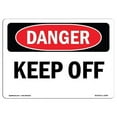 thumbnail image 1 of 10 x 14 in. OSHA Danger Sign - Keep Off, 1 of 1