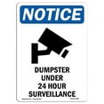 thumbnail image 1 of 10 x 14 in. OSHA Notice Sign - Dumpster Under 24, 1 of 1