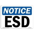 thumbnail image 1 of 10 x 14 in. OSHA Notice Sign - ESD, 1 of 1