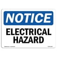 thumbnail image 1 of 10 x 14 in. OSHA Notice Sign - Electrical Hazard, 1 of 1